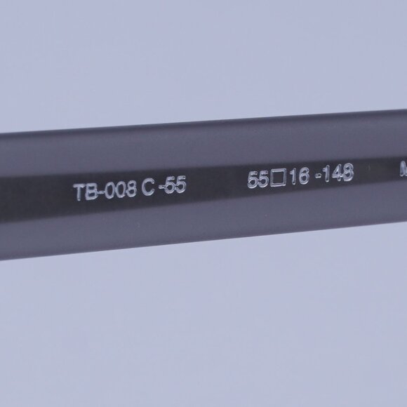 Thom Browne TB-008C-55 Eyeglasses Satin Grey 55mm Square Frame - Picture 8 of 10